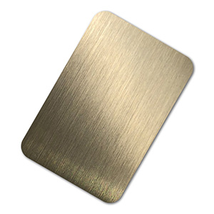 brushed stainless steel plate