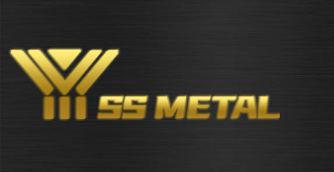 SS metal logo
