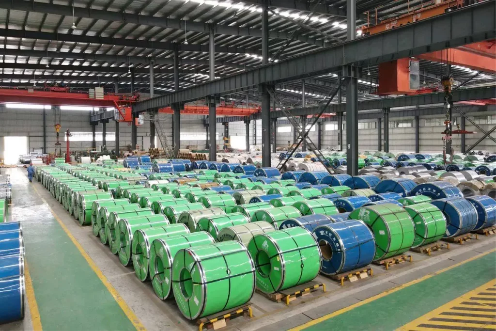 a large quantity of stainless steel coil