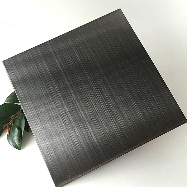 brushed black ss tile